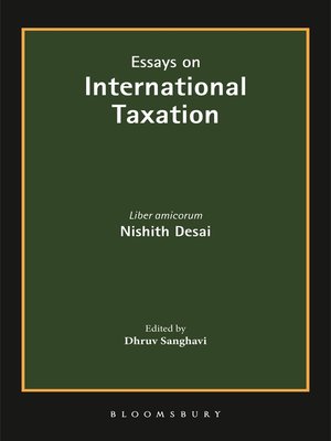 cover image of Essays on International Taxation